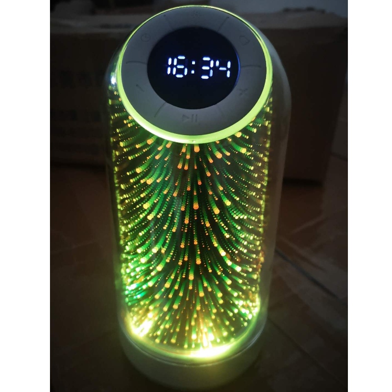 FB-BSK3 High-end Ceas Bluetooth Difuzor radio cu 7 culori Schimbarea iluminatului cu LED-uri